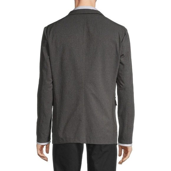 BOSS HUGO BOSS Navil-1-N Slim-Fit Solid-Hued Sportcoat in Grey - Size 42R - Picture 2 of 3